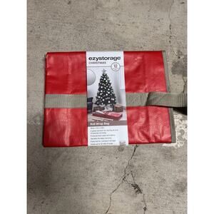 Ezystorage Christmas Roll Wrap Bag Red Holds 12 Rolls W Handle And Zipper